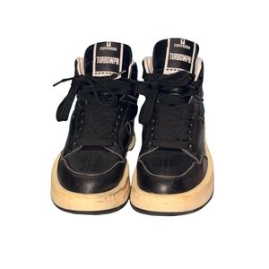 Converse Black and Cream Turbo Sneakers Size 40